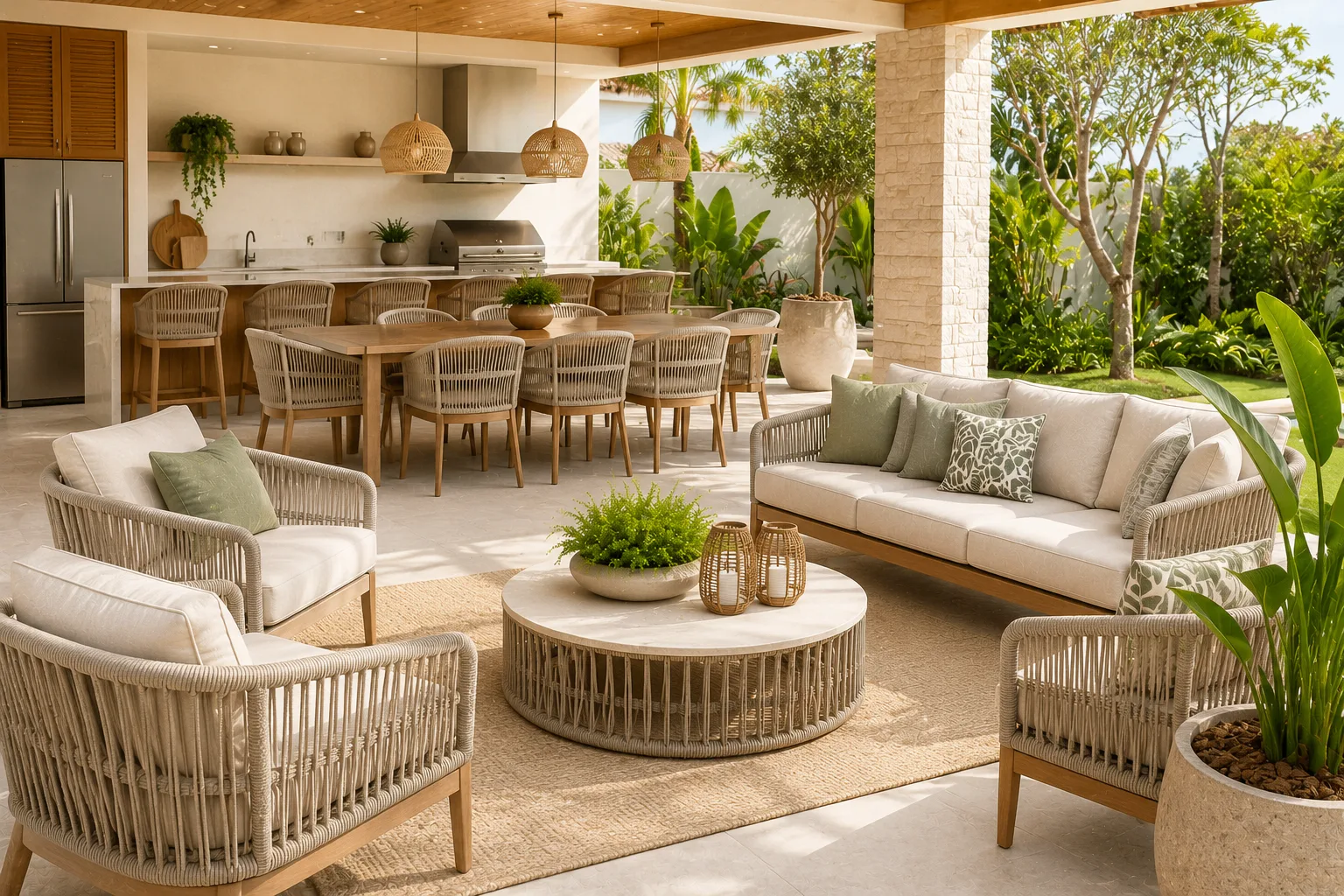 Como Montar um Espaço Gourmet Externo Elegante e Sofisticado