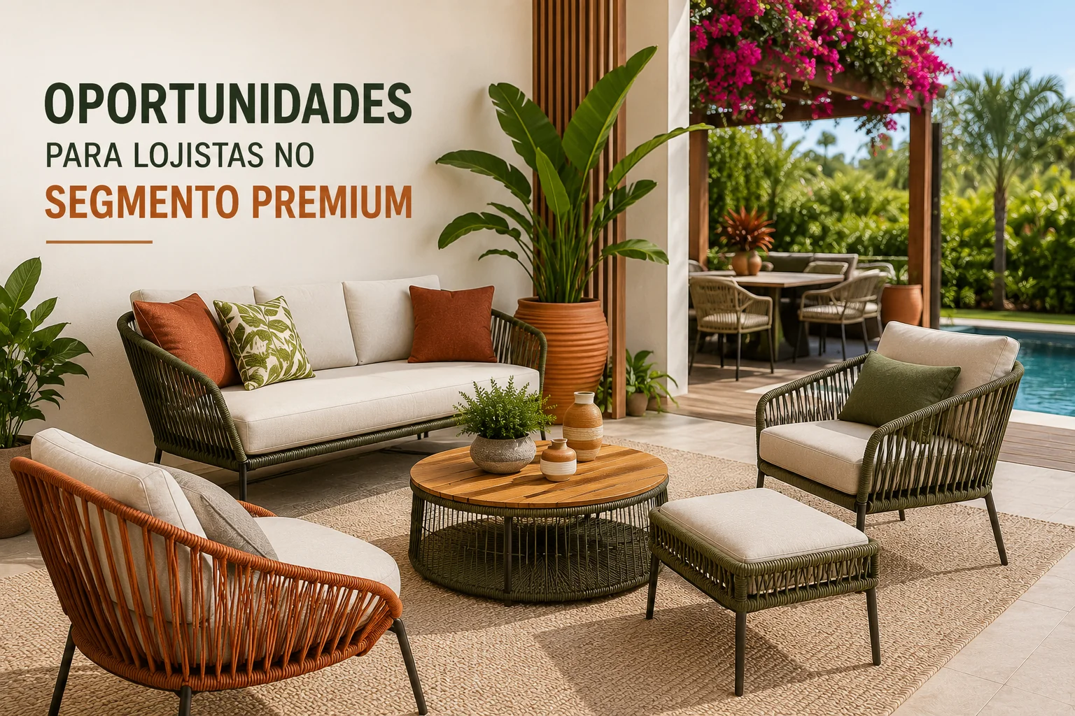 Oportunidades para Lojistas no Segmento Premium de Móveis para Área Externa
