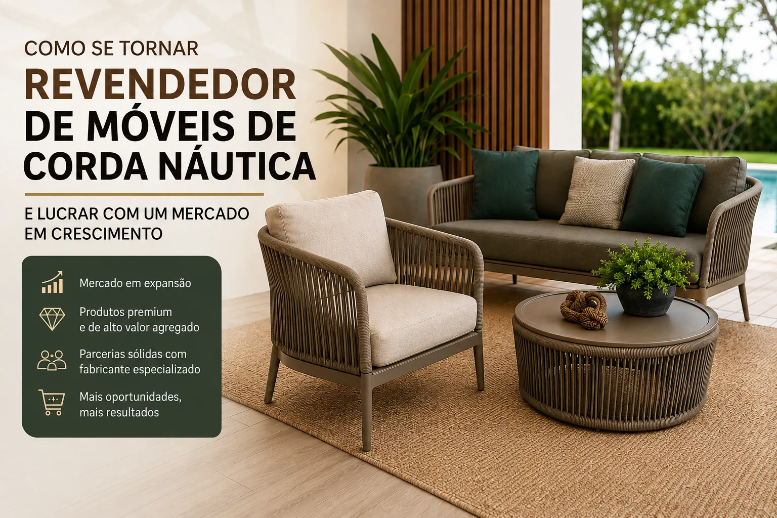Como se Tornar Revendedor de Móveis de Corda Náutica e Lucrar com um Mercado em Crescimento